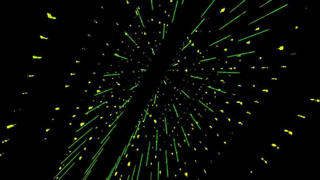 abstract green background with particles