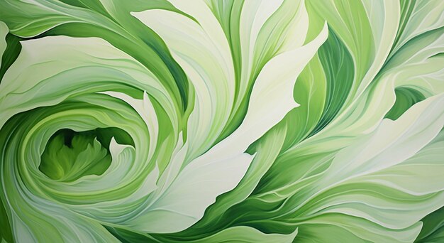 Abstract green background with swirls Vector illustration for your design