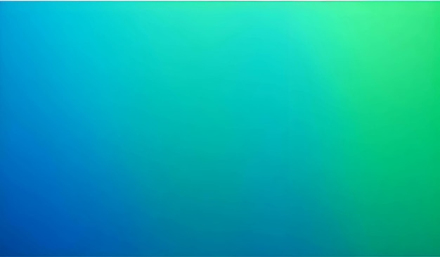 Abstract green and blue gradient background Smooth transitions of iridescent colors