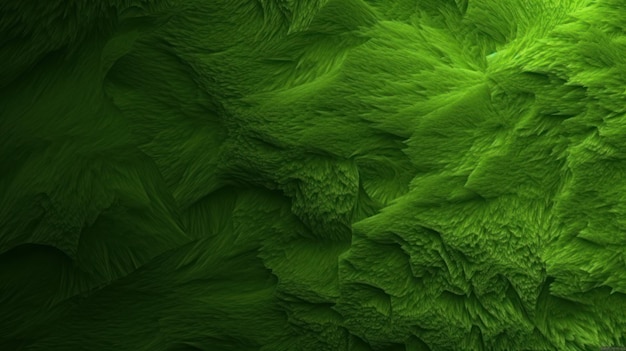 Photo abstract green furry texture