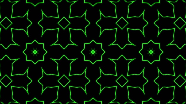 Abstract green geometric seamless pattern background Premium Photo