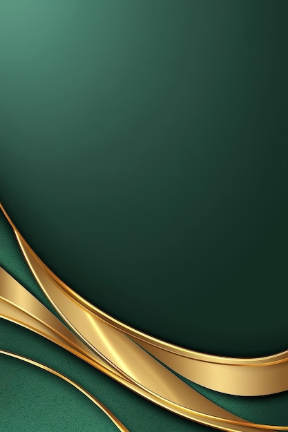 Abstract Green and Gold Background