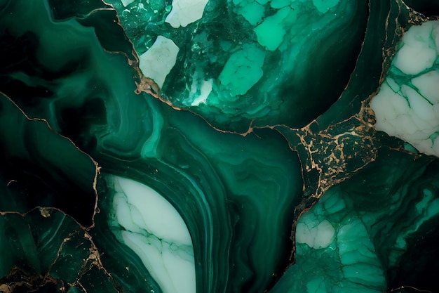 Abstract green marble surface texture background