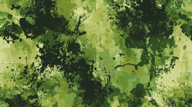 Abstract green paint splatter