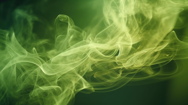 Photo abstract green smoke photography