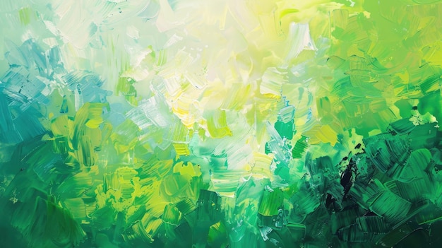 Abstract green spring Generative AI