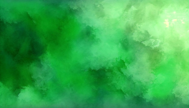 Abstract green texture background with watercolor effect