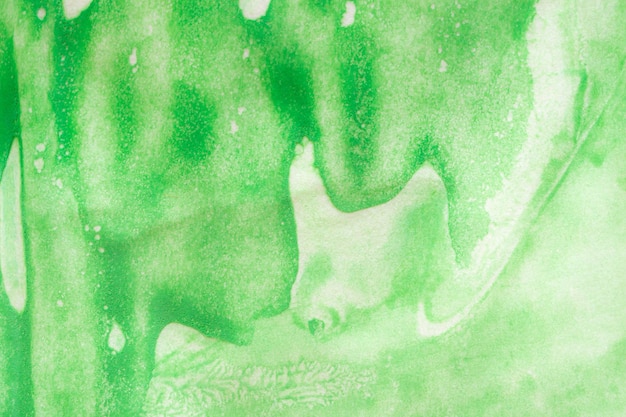 Abstract green watercolor background texture close up