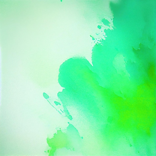 Abstract Green Watercolor Texture Background