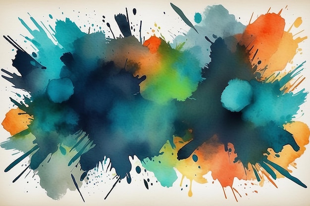 Abstract grunge background Watercolor brush stroke background Retro background