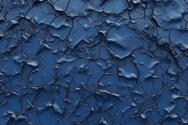 abstract grunge decorative relief navy blue stucco wall texture wide angle rough colored background