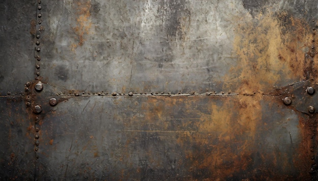 Abstract grunge metal texture background with rough surface and aged patina industrial aesthetic