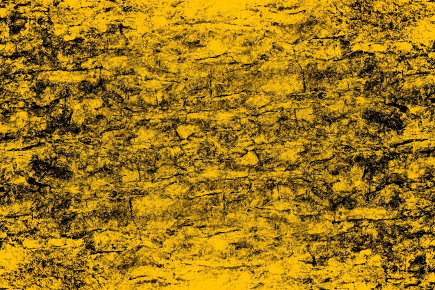 Abstract grunge textured yellow color old stone wall surface for background