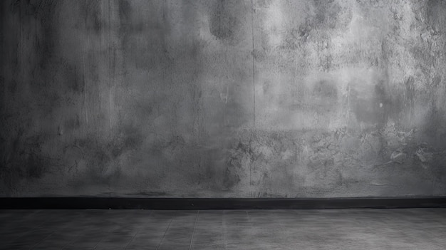 Abstract Grungy Grey Textured Wall and Floor Dark and Light in Balance