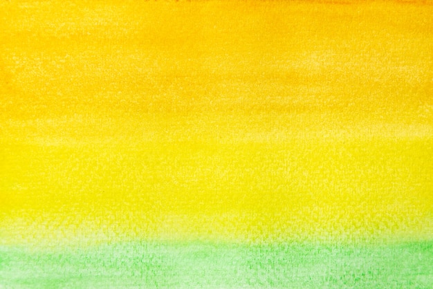 Abstract hand painted orange, yellow and green watercolor   texture background