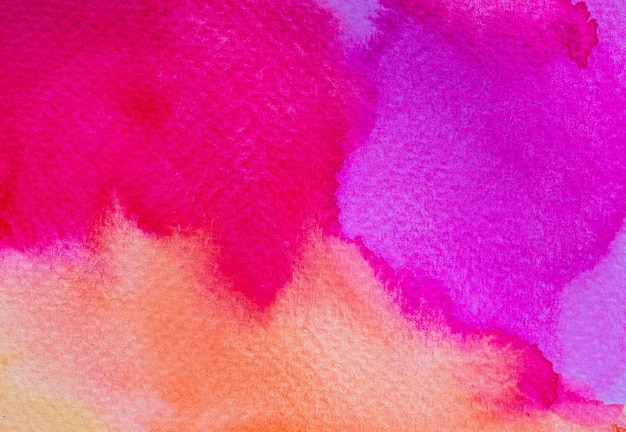 Abstract Hand painted Watercolor Colorful wet on white paper texture for creative wallpaper or design art work Background for add text message Pastel colors