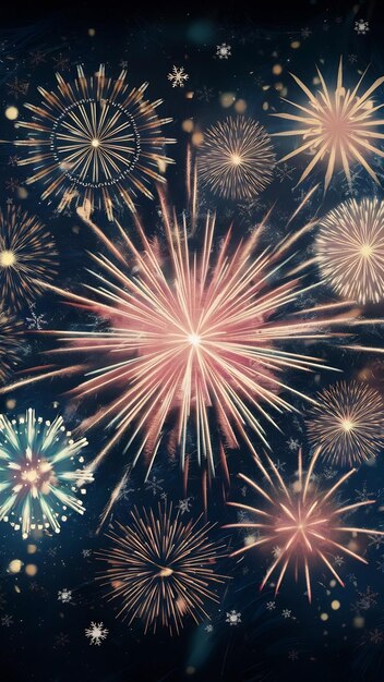 abstract holiday firework background