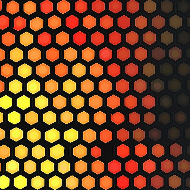 Photo abstract honeycomb pattern with gradient colors