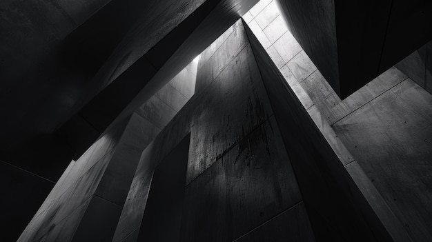 Abstract Hormonal Architecture with Monochromatic Geometric Shapes