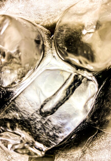 Abstract Ice background Ice cubes feel fresh on hot days Ice is indispensable in summer