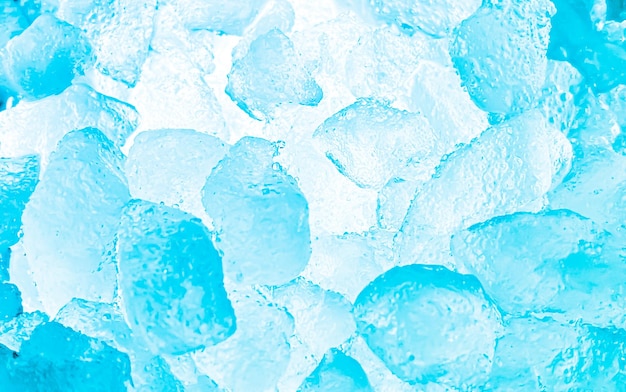 Abstract Ice background Ice cubes feel fresh on hot days