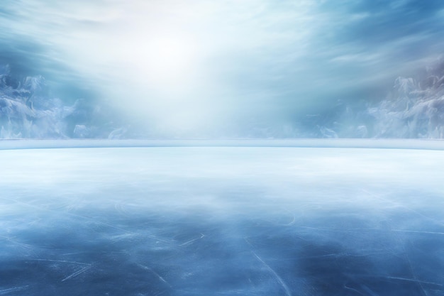 Photo abstract ice rink nature background