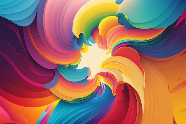 An abstract illustration of a colorful background.