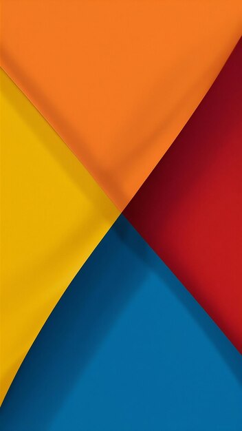 Photo abstract illustration of orange yellow red and blue background