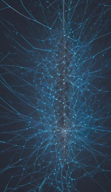 An Abstract Illustration Showcasing Interconnected Network Nodes and Data Streams