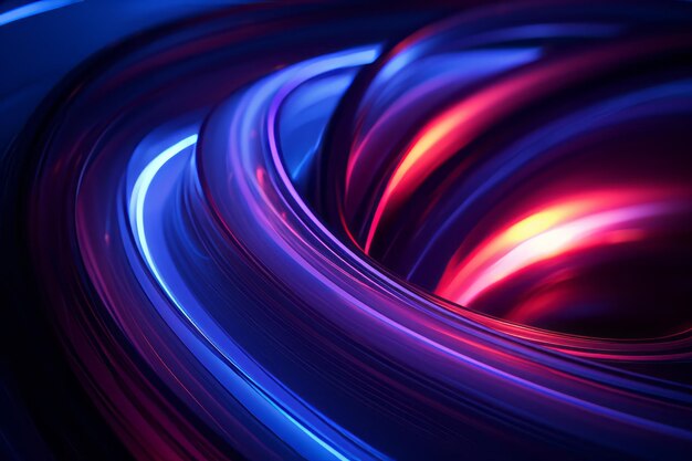 an abstract image of a blue and red swirl