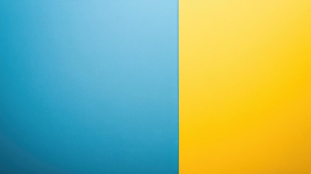 Photo abstract image featuring blue and yellow color split