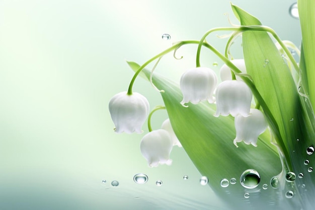 Abstract image of lily of the valley