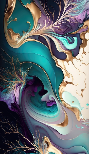 Abstract ink texture wallpaper