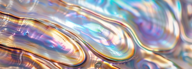 Photo abstract iridescent background