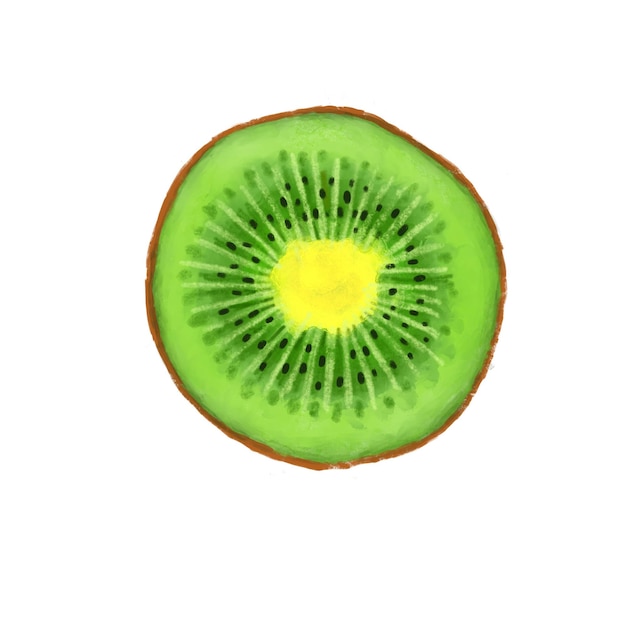 Abstract Kiwi Element Green Watercolor Background Illustration High Resolution Free Photo