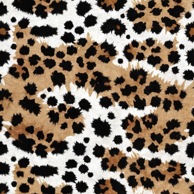 Abstract leopard pattern in warm brown and black colors texture for prints clothing interior design