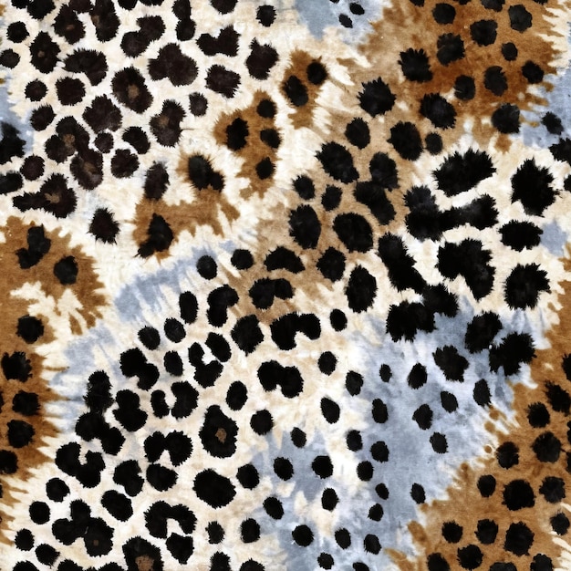 Abstract leopard pattern in warm brown and black colors texture for prints clothing interior design