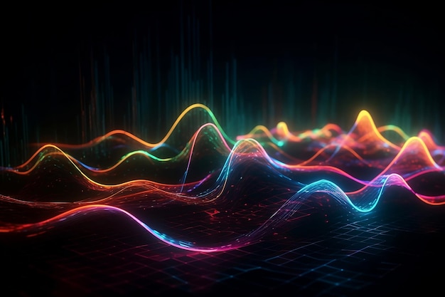 Abstract light background Generative AI