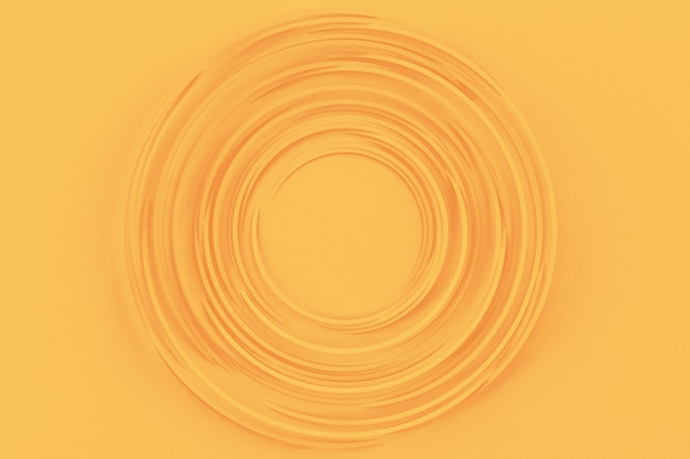 Abstract light background of many rotating thin volumetric paper circles 3D illustration