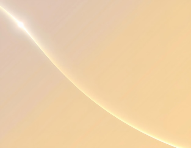 Photo abstract light curve on a cream background