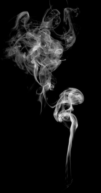 Abstract light smoke on a dark background