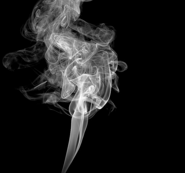 Abstract light smoke on a dark background