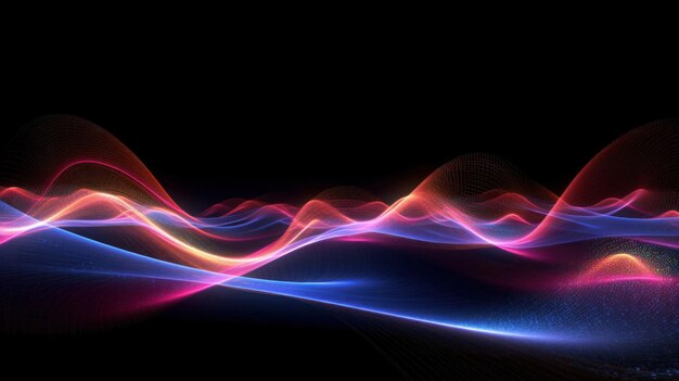 Abstract light trail Illustration AI Generative