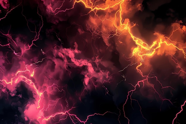 Abstract lightning background power energy concept Generative AI illustrations