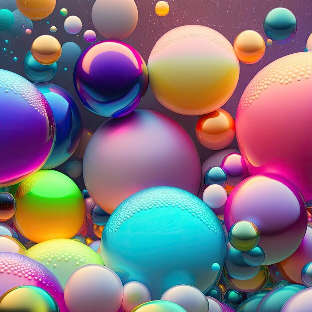 Abstract liquid bubbles or abstract wallpaper cool background ai generated