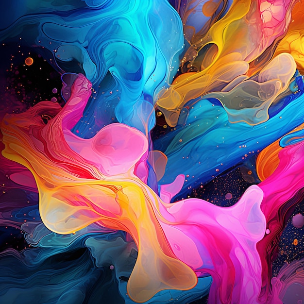 abstract liquid ink background