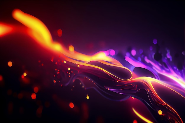 Abstract liquid light wave background. Bright liquid lights. dark gradient wallpaper