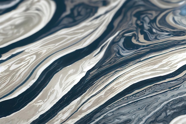 Abstract Liquid Marble Paint Flowing Wallpaper