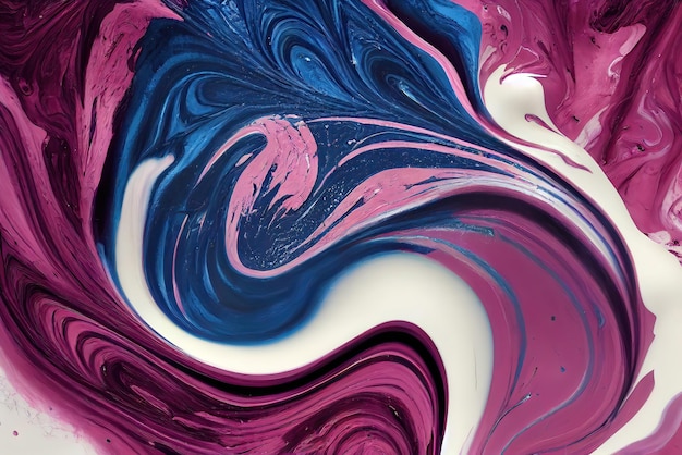 Abstract Liquid Marble Paint Flowing Wallpaper