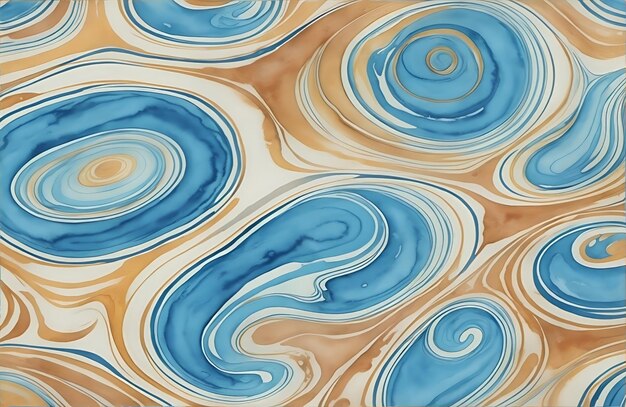 Abstract Liquid Marble Texture Ink Ripples Watercolor Design Background